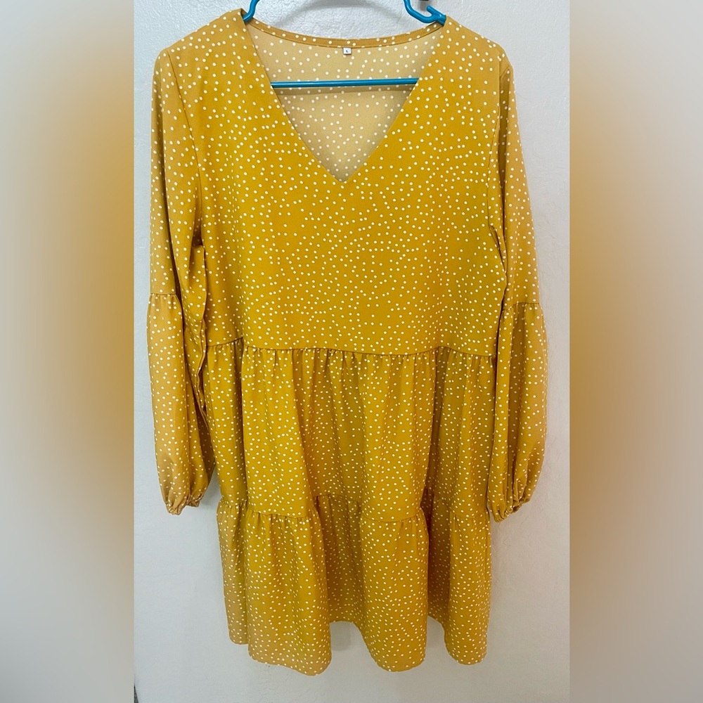 Yellow Polka Dot Dress